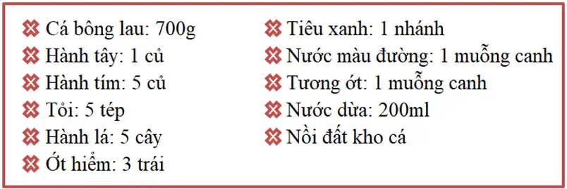 Cách Làm Cá Bông Lau Kho Tộ