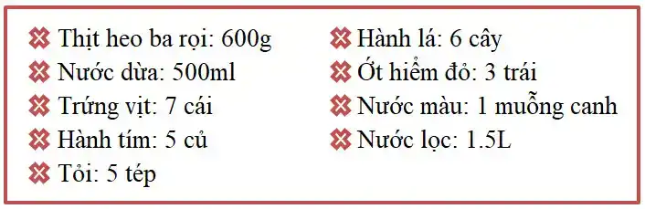 Cách Nấu Thịt Kho Tàu