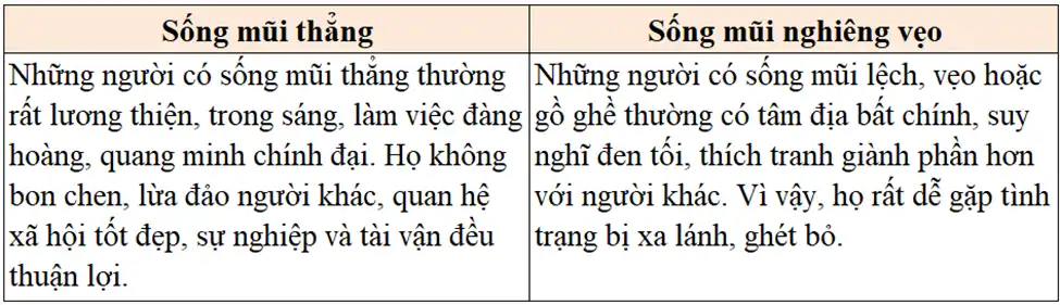 Xem Tướng Qua Mũi